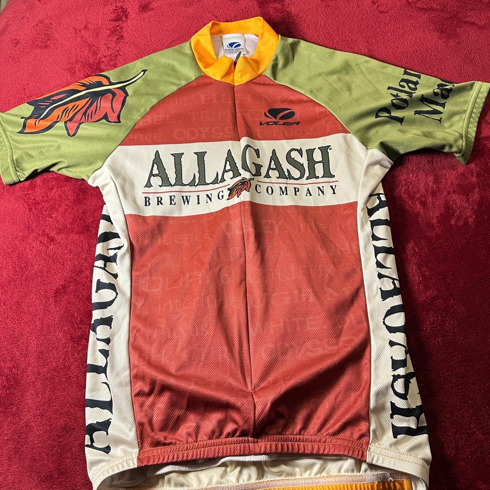 Voler Allagash Brewing Company Cycling Jersey Mens Small Short Sleeve V27218 USA